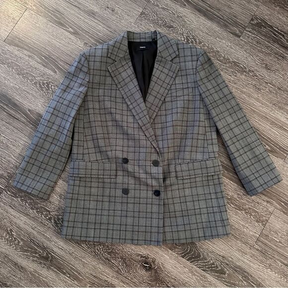 Theory Women's Piazza Double Breasted Stretch Wool Blazer New - Picture 1 of 8